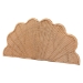 bali & pari Callias Natural Rattan Scalloped Headboard with Sunburst Weave - Coastal Boho Wicker Bed Backdrop for Bedroom Decor, Queen - WS152 Scalloped Natural Rattan-Queen-HB