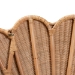 bali & pari Callias Natural Rattan Scalloped Headboard with Sunburst Weave - Coastal Boho Wicker Bed Backdrop for Bedroom Decor, Queen - WS152 Scalloped Natural Rattan-Queen-HB