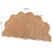bali & pari Callias Natural Rattan Scalloped Headboard with Sunburst Weave - Coastal Boho Wicker Bed Backdrop for Bedroom Decor, Queen - WS152 Scalloped Natural Rattan-Queen-HB