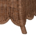 bali & pari Detta Natural Rattan Armchair - Handwoven Wicker Chair with Rolled Arms and Scalloped Skirt Base, Boho Coastal Style for Lounge or Sunroom - Detta-Peanut Brown-Rattan-Lounge-Cushion-AC