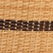 bali & pari Elma Rattan Dining Chair with Cushion - Barrel-Back Accent Chair with Synthetic Woven and Natural Rattan Frame, Boho Coastal Style Seating for Dining or Living Room - Elma-Natural/Brown Stripes-Rattan-Cushion-DC