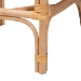 bali & pari Elma Rattan Counter Stool with Cushion - Barrel-Back Counter Chair with Synthetic Woven and Natural Rattan Frame, Boho Coastal Style Seating for Kitchen or Lounge - Elma-Natural/Brown Stripes-Rattan-Cushion-CS