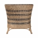 bali & pari Elda Natural Rattan Accent Chair - Wicker Barrel-Back Chair with Two-Tone Woven Stripes and Cushion, Coastal Boho Style Seating for  Living Room or Sunroom - Elda-Natural/Blue Stripes-Rattan-Cushion-DC