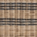 bali & pari Elda Natural Rattan Accent Chair - Wicker Barrel-Back Chair with Two-Tone Woven Stripes and Cushion, Coastal Boho Style Seating for  Living Room or Sunroom - Elda-Natural/Blue Stripes-Rattan-Cushion-DC