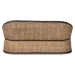 bali & pari Emiliana Natural Rattan Loveseat - Handwoven Wicker Sofa with Two-Tone Woven Detailing and Cushion, Boho Coastal Seating for Living Room or Sunroom - Emiliana-Natural-Rattan-Cushion-LS