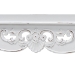 Baxton Studio Rafferty Distressed Console Table - Vintage-Inspired White Accent Table with Ornate Carved Apron and Lower Shelf, Classic Entryway or Sofa Table - JY24B280-White-Wooden-Console Table