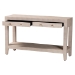 Baxton Studio Nira Faux Shagreen Console Table - Contemporary Accent Display Piece with 2 Drawers and Open Shelf, Storage Solution for Entryway or Living Room - JY24B282-Beige Faux Shagreen-Console Table