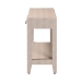 Baxton Studio Nira Faux Shagreen Console Table - Contemporary Accent Display Piece with 2 Drawers and Open Shelf, Storage Solution for Entryway or Living Room - JY24B282-Beige Faux Shagreen-Console Table