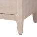 Baxton Studio Nira Faux Shagreen Sideboard  -  Contemporary 3-Door Buffet Storage Cabinet with Sleek Handles for Dining Room or Living Room - JY24B283-Beige Faux Shagreen-Cabinet