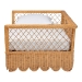 bali & pari Teresa Natural Rattan Daybed - Handwoven Sofa Bed Frame with Scalloped Edge and Open Lattice Back and Side, Coastal Boho Style Lounge Seating, Twin - Teresa-Light Honey Rattan-Daybed