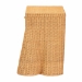 bali & pari Chica Scalloped Natural Rattan Console Table with Drawer - Handwoven Wicker Accent Table with Flared Skirt, Coastal Boho Style for Entryway or Living Room, Rectangle - Chica-Light Honey Wicker-End Table