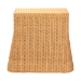 bali & pari Chica Scalloped Natural Rattan Console Table with Drawer - Handwoven Wicker Accent Table with Flared Skirt, Coastal Boho Style for Entryway or Living Room, Rectangle - Chica-Light Honey Wicker-End Table