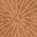 bali & pari Dayo Scalloped Natural Rattan Console Table with Drawer - Handwoven Wicker Accent Table with Flared Skirt, Coastal Boho Style for Entryway or Living Room, Round - Dayo-Light Honey Wicker-End Table