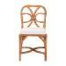 bali & pari Alondra Natural Rattan Dining Chair - Handwoven Wicker Side Chair with Removable Cushion, Coastal Boho Kitchen or Dining Room Seating - Alondra-Light Honey/Rattan-No Arm-Cushion-DC