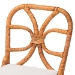 bali & pari Alondra Natural Rattan Dining Chair - Handwoven Wicker Side Chair with Removable Cushion, Coastal Boho Kitchen or Dining Room Seating - Alondra-Light Honey/Rattan-No Arm-Cushion-DC