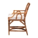 bali & pari Alondra Natural Rattan Dining Chair - Handwoven Wicker Accent Chair with Armrests and Removable Cushion, Coastal Boho Kitchen or Dining Room Seating - Alondra-Light Honey/Rattan-Arm-Cushion-DC