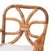 bali & pari Alondra Natural Rattan Dining Chair - Handwoven Wicker Accent Chair with Armrests and Removable Cushion, Coastal Boho Kitchen or Dining Room Seating - Alondra-Light Honey/Rattan-Arm-Cushion-DC