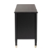 Baxton Studio Tamra Black Wood Dresser with Drawers - Bedroom Storage Unit with Metallic Accents, 6-Drawer Modern Transitional Bedroom Storage Solution - SW8000-90D6D-Black-Dresser