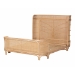 bali & pari Fiore Natural Rattan Bed Frame - Handwoven Wicker Headboard and Footboard with Curved Corners, Boho Coastal Natural Bedroom Furniture, Queen - Fiore-Natural/Rattan-Queen
