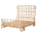 bali & pari Hadley Natural Rattan Bed Frame with Openwork Geometry Headboard and Footboard, Tropical Coastal Boho Bedroom Furniture, Queen - Hadley-Natural/Rattan-Queen