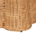 bali & pari Palm Scalloped Rattan Coffee Table - Handwoven Wicker Rectangle Accent Table for Living Room, Patio or Sunroom, Coastal Boho Style, Light Honey - Palm-Light Honey Rattan-Rectangular-Coffee Table