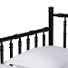 Baxton Studio Marisela Twin-To-King Expandable Daybed - Wood Spindle Bed Frame with Bamboo-Inspired Posts, Modern Transitional Bedroom Furniture - MG0246-4-Black-Twin to King-Daybed