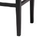 bali & pari Amber Seagrass Accent Bench - Handwoven Natural Fiber Stool with Black Wood Frame, Compact Coastal Boho Seating for Living Room or Entryway - Amber-Natural/Black Matte-Wooden/Seagrass-Bench