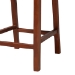 bali & pari Lesia Natural Rattan Counter Stool with Cushion - Handwoven Wicker Stool with Mahogany Wood Frame, Coastal Boho Style for Kitchen Island or Bar Seating - Lesia-MDN-Mahogany-Cushion-CS