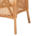 bali & pari Walker 5-Piece Natural Rattan Dining Set - Handwoven Wicker Set with Round Pedestal Table and 4 Curved Back Chairs, Coastal Boho Dining Room Furniture with Cushioned Seating - Walker-Light Honey Rattan-5PC Dining Set