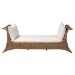 bali & pari Kalisha Natural Rattan Daybed with Cushions - Coastal Boho Indoor Lounge Sofa Bench for Living Room, Sunroom, or Bedroom Relaxation - Kalisha-Grey/Rattan-Daybed