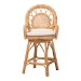bali & pari Adam Natural Rattan Counter Stool with Cushion - Handwoven Wicker Swivel Bar Chair for Kitchen Island or Lounge Area - Adam-Light Honey/Rattan-Swivel-Cushion-CS
