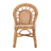 bali & pari Adam Natural Rattan Dining Chair with Curved Backrest and Removable Cushion - Handwoven Wicker Accent Chair for Dining Room or Kitchen - Adam-Light Honey/Rattan-Cushion-DC