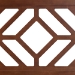 Baxton Studio Olsen Wood Headboard with Geometric Cutout Design - Modern Decorative Panel for Bed Frame, Contemporary Bedroom Accent with Adjustable Height, Queen - MG9801-Walnut-HB-Queen