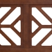 Baxton Studio Kalare Wood Headboard with Geometric Cutout Design - Modern Decorative Panel for Bed Frame, Contemporary Bedroom Accent with Adjustable Height, Full - MG9809-Walnut-HB-Full