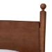 Baxton Studio Gianetta Wood Platform Bed - Traditional Poster Bed Frame with Panel Headboard and Low Profile Footboard, Classic Bedroom Furniture, Queen - MG0257-Walnut-Queen