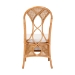 bali & pari Elsa Natural Rattan Dining Chair - Handcrafted Wicker Side Chair with Openwork Back and Woven Detailing, Coastal Boho Seating for Dining Room or Kitchen - Elsa-KYG-Light Honey Rattan-Cushion-DC