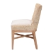 bali & pari Ridley Seagrass Dining Chair with Mahogany Wood Frame - Coastal Accent Chair with Woven Square Back and Cushioned Seat for Dining Room or Kitchen, Whitewash - MD-39833 Ridley-White Wash-Cushion-DC