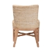 bali & pari Ridley Seagrass Dining Chair with Mahogany Wood Frame - Coastal Accent Chair with Woven Square Back and Cushioned Seat for Dining Room or Kitchen, Whitewash - MD-39833 Ridley-White Wash-Cushion-DC