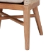bali & pari Ridley Seagrass Dining Chair with Mahogany Wood Frame - Coastal Accent Chair with Woven Square Back and Cushioned Seat for Dining Room or Kitchen, Whitewash - MD-39833 Ridley-White Wash-Cushion-DC