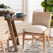 bali & pari Ridley Seagrass Dining Chair with Mahogany Wood Frame - Coastal Accent Chair with Woven Square Back and Cushioned Seat for Dining Room or Kitchen, Whitewash - MD-39833 Ridley-White Wash-Cushion-DC