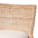 bali & pari Ridley Seagrass Bar Stool with Mahogany Wood Frame - Coastal Seating with Woven Square Back and Cushioned Seat for Bar Island or Lounge, Whitewash - MD-39835 Ridley-White Wash-Cushion-BS