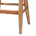 bali & pari Ridley Seagrass Bar Stool with Mahogany Wood Frame - Coastal Seating with Woven Square Back and Cushioned Seat for Bar Island or Lounge, Whitewash - MD-39835 Ridley-White Wash-Cushion-BS