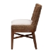 bali & pari Ridley Seagrass Dining Chair with Mahogany Wood Frame - Coastal Accent Chair with Woven Square Back and Cushioned Seat for Dining Room or Kitchen, Brown Wash - MD-39833 Ridley-Brown Wash-Cushion-DC