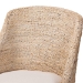 bali & pari Jasper Seagrass Dining Chair with Mahogany Wood Frame - Coastal Accent Chair with Woven Wingback and Cushioned Seat for Dining Room or Kitchen, Whitewash - MD-39836 Jasper-White Wash-Cushion-DC