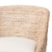 bali & pari Jasper Seagrass Bar Stool with Mahogany Wood Frame - Coastal Seating with Woven Wingback and Cushioned Seat for Bar Island or Lounge, Whitewash - MD-39838 Jasper-White Wash-Cushion-BS
