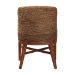 bali & pari Jasper Seagrass Dining Chair with Mahogany Wood Frame - Coastal Accent Chair with Woven Wingback and Cushioned Seat for Dining Room or Kitchen, Brown Wash - MD-39836 Jasper-Brown Wash-Cushion-DC