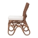 bali & pari Rivan Natural Rattan Dining Chair - Handcrafted Wicker Accent Chair with Woven Back and Cushioned Seat, Boho Coastal Seating for Dining Room or Kitchen - Rivan-Light Brown Rattan-Cushion-DC