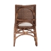 bali & pari Rivan Natural Rattan Dining Chair - Handcrafted Wicker Accent Chair with Woven Back and Cushioned Seat, Boho Coastal Seating for Dining Room or Kitchen - Rivan-Light Brown Rattan-Cushion-DC