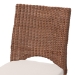 bali & pari Rivan Natural Rattan Dining Chair - Handcrafted Wicker Accent Chair with Woven Back and Cushioned Seat, Boho Coastal Seating for Dining Room or Kitchen - Rivan-Light Brown Rattan-Cushion-DC