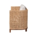 bali & pari Edda Natural Rattan Sofa with Upholstered Cushions - Coastal Style 3-Seater Couch for Living Room or Sunroom - Edda-Natural-Rattan/Wooden-Cushion-Sofa